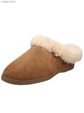 Genuine Shearling Sheepskin Hoodback Clog Slippers with Arch Support